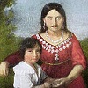 Pocahontas with son Thomas Rolfe